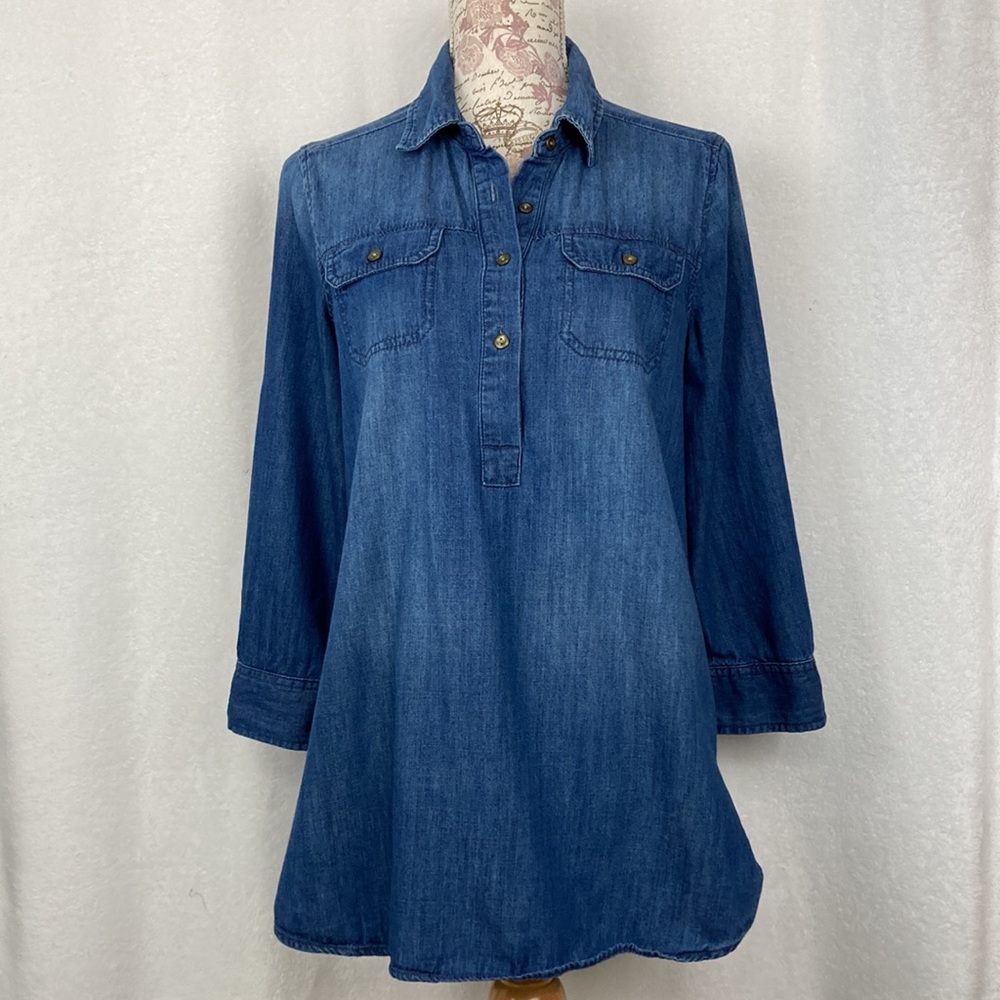 Canyon River Blues Women’s Denim Tunic Top sz Medium